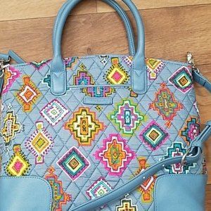 NEW Vera Bradley Day Off Satchel Painted Medallions Pattern